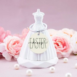 Iweca Easter Basket Stuffers For Boys Girls Easter Bunnies Gifts A Pair Of Rabbit Bunny Keychain For Friends Bestie Bro Sister Confirmation Gifts For Teen Girls Baptism Gifts For Women