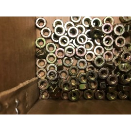 PFC 1/4-20  Hex Nut Grade 8 Yellow Zinc Plated --  100 PCS --  NEW