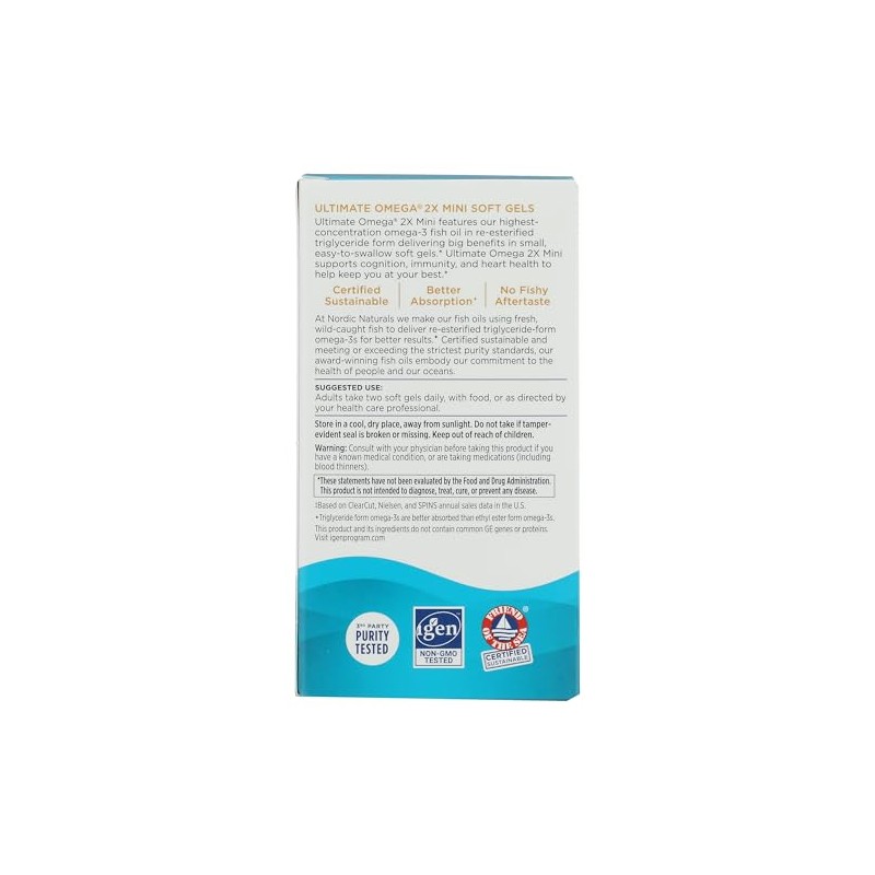 NORDIC NATURALS Ultimate Omega Minis, 60 CT