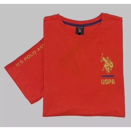 US Polo Assn. Men US Polo Assn Big Player USPA Logo Short Slv Crewneck Classic Tee T Shirt XXL