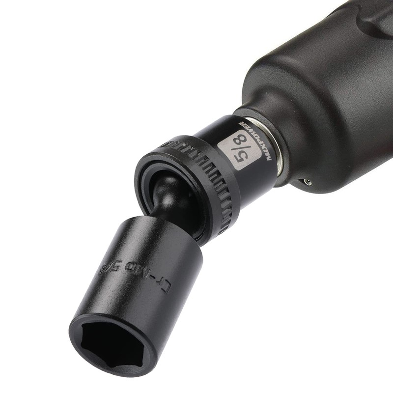MIXPOWER 3/8" Drive Deep Impact Universal Joint Swivel Socket Set,