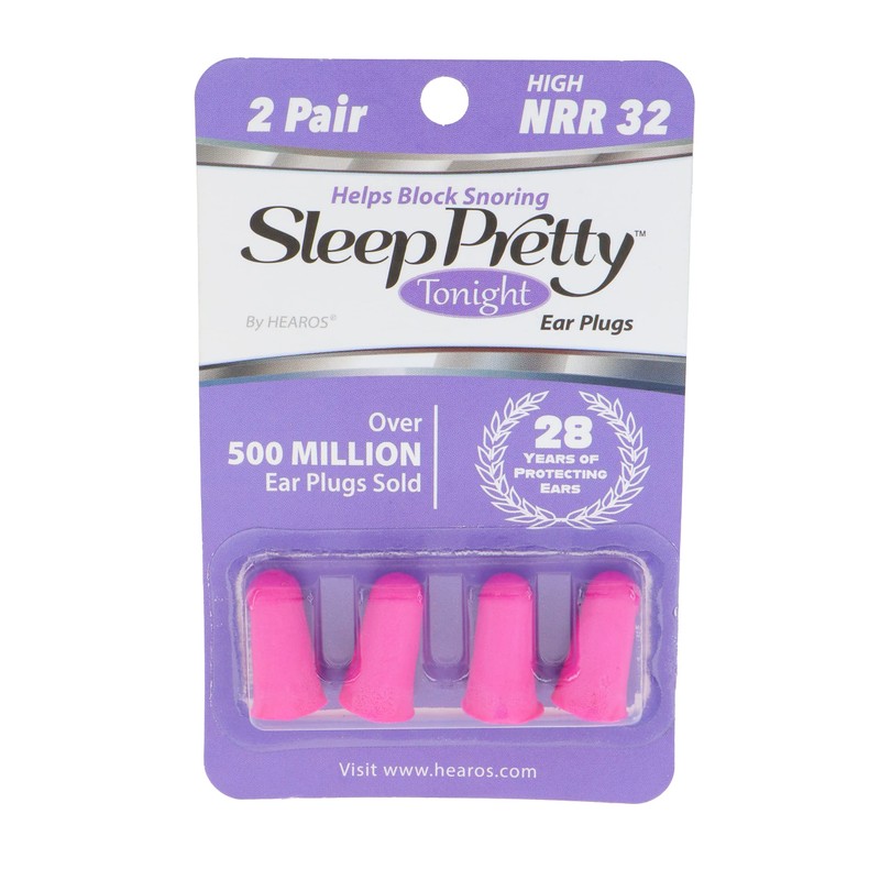 Hearos Sleep Pretty Tonight Ear Plugs, Foam NRR 32, 2