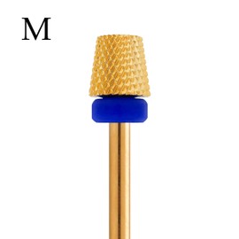 MIRACLE Nail Bits - 3/32" Backfill Cone shape Flat End Nail Drill Bits for Manicure, Pedicure, Cuticle, and Gel Polishing (Medium)