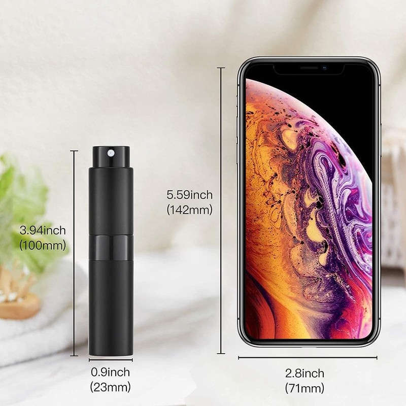 Tekson Travel Perfume Atomizer Refillable 8ml (5 PCS), Travel Cologne