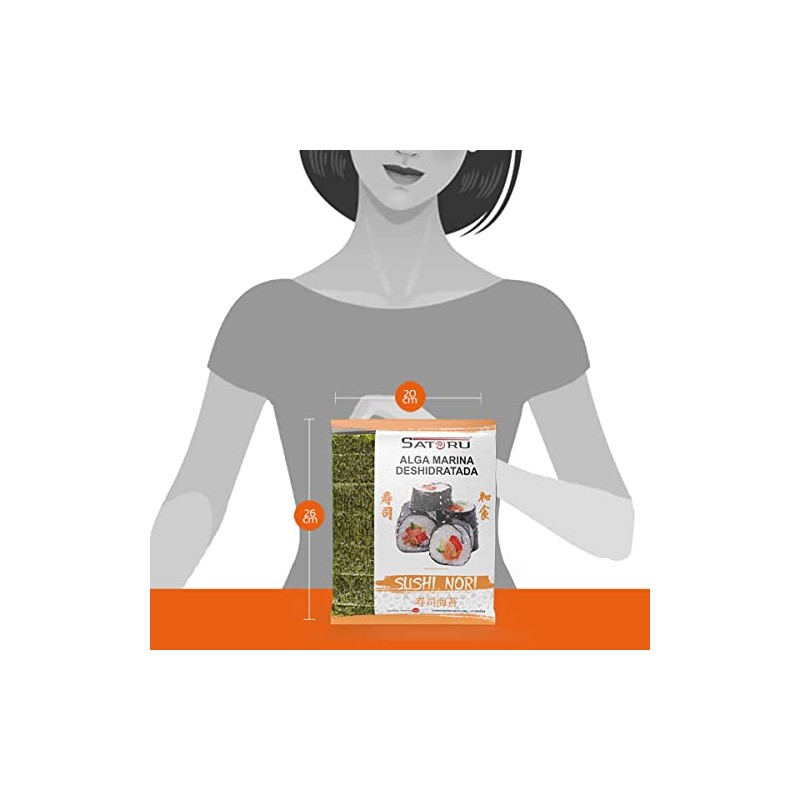 4 pack Alga Marina Nori 10 hojas c/u, Alga Tostada
