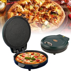 Pizza Maker Electric & Countertop Pizza Oven – 1100W Countertop Pizza Maker with 12” Nonstick Cooking Plates for Home, Make Pizza, Quesadillas, Omelettes and More