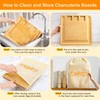 Charcuterie Board Set - FamRica Cheese Board with 2 Drawers,