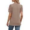 WIHOLL Women's Tops Dressy Casual Flowy Lace Top Summer Outfits