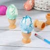 MAGICLULU 15pcs Wooden Egg Cup Holders Easter Egg Holder Unfinished
