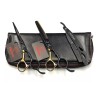 EVOLVING Kit Tijeras Profesional Japones Negro-dorado Barberia