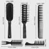 DUAIU Men's Hair Brush, Men's Styling Set, 5 Pieces Hair