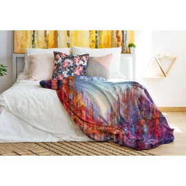 PICANOVA City In Colour 100 x 70 cm, Extra Soft Blanket, 525 g/m², Absolute Premium Quality Made of Skin-Friendly Plush, Unbeatable Soft and Cosy, Design by Annette Schmucker