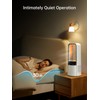 Desk Fan Bladeless, 120° Oscillating Fan Rechargeable, Quiet Fan with