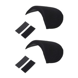 PATIKIL 1 Pairs Shoulder Pads, Costume Shoulder Pads Breathable Sponge Pads Reusable Removable for Women Clothing Men Blazer Suit Coat Sewing, Black