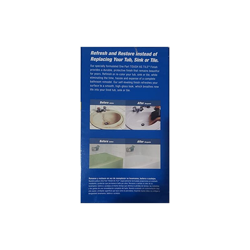 Homax Tub and Tile Refinishing Kit, White, 26 oz, Brush