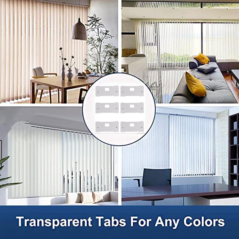 Vertical Blind Repair Vane Savers,Louver Replacement Parts Maintenance Clips/Blind Fixers,White