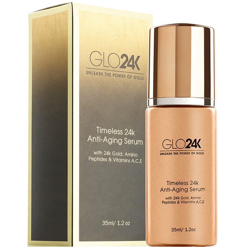 GLO24K Suero antienvejecimiento con oro de 24k Gold con vitaminas
