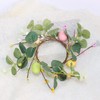 2 Pcs Easter Egg Candle Rings Wreaths Spring Egg and