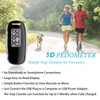 3D Walking Pedometer with Clip, Easy Activity Fitness Tracker for