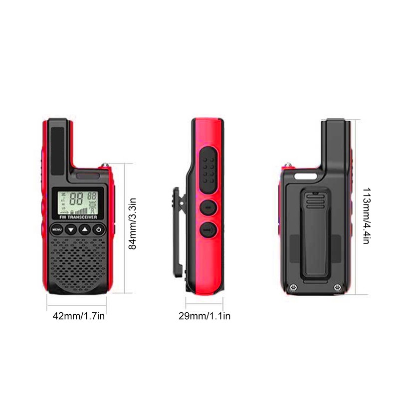 Handheld Mini Walkie Talkie 99-Channel Portable Long Range 2 Way