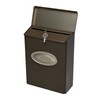 ARCHITECTURAL MAILBOXES Architectural Mailboxes Designer Galvanized Steel Wall-Mount Mailbox, DVKPBZ0AM,