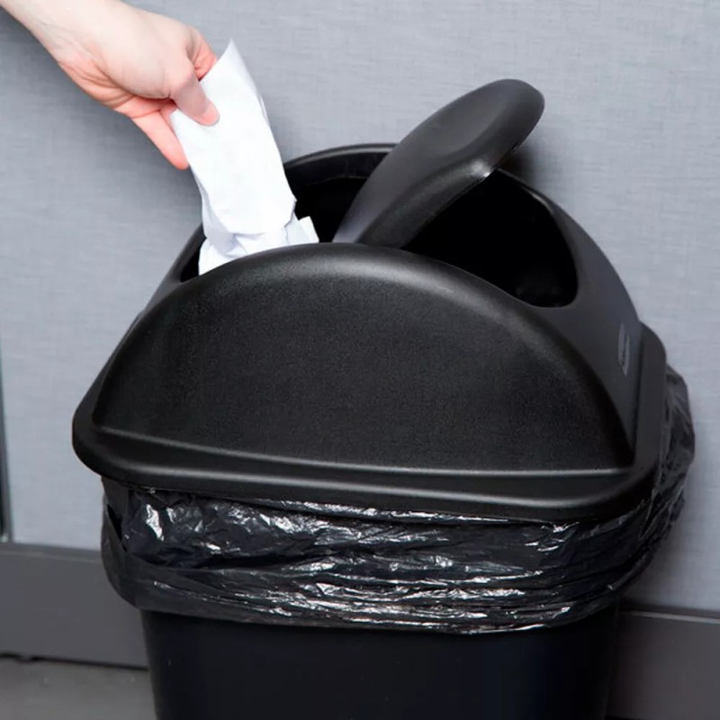 Rubbermaid Bote De Basura Rectangular Con Tapa De 41 Lts.