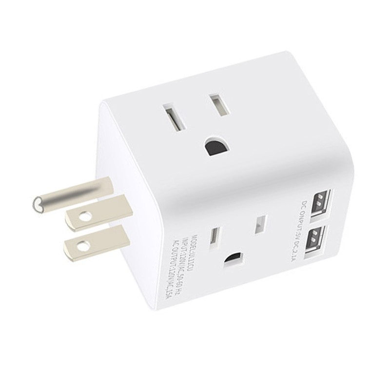 Multi Plug Outlet Extender Electrical Wall Outlet Splitter with 4