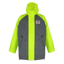 Stormline Milford 249 Heavy Duty Commercial Fishing Rain Gear Jacket | Hi Vis 650gsm PVC (S)