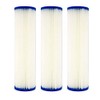 Rein Pack of 3 Filter (WPC20-975) 9.75"X2.75" 20 Micron Pleated Sediment Filters