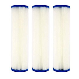 Rein Pack of 3 Filter (WPC20-975) 9.75"X2.75" 20 Micron Pleated Sediment Filters