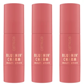 Catrice Blushin' Charm Multi Stick, Blush, No. 050, Brown, Instant Result, Natural, Radiantly Fresh, Vegan, Paraben-Free, Microplastic Particles, Nanoparticles Free, Pack of 3 (3 x 5.5 g)