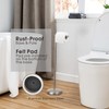 Songtec Toilet Paper Holder Stand, Sturdy Floor Standing Tissue Roll