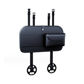 Tempaky Organizador para Asiento Trasero de Coche, Bandeja de Mesa Plegable para Asiento Trasero, Bolsa de Almacenamiento de Cuero de PVC, Accesorios 