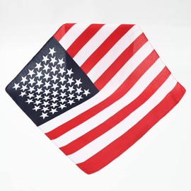 VEICOSTT American Flag Bandana for Men Women Neck Scarf Flag Scarf Kerchief Head Wrap ZWJ07 (Flag 1)