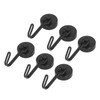 6Pcs Magnetic Hook 180° Rotation 0‑8kg Strong Neodymium Magnet for