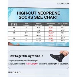 XUKER Neoprene Socks, 3mm Beach Volleyball Sand Soccer Wetsuit Socks Water Booties for Diving Surfing Snorkeling Kayaking Rafting Sailing Paddling, Low Cut