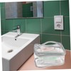 Beavorty Clear Double Layer Makeup Storage Bag Toiletry Bag for