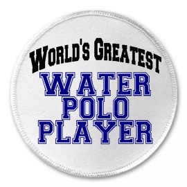 Unbranded World's Greatest Water Polo Player - 3" Sew/Iron On Patch Sports Athlete Gift
