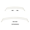 YunNephele Adjustable Curved Double Shower Curtain Rods for Bathroom 45