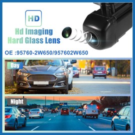 A ABSOPRO Car Rear View Back Up Camera Park Assist Reverse Camera for Hyundai Santa Fe Sport 2017-2018 No.95760-2W650/957602W650 Item Replacement