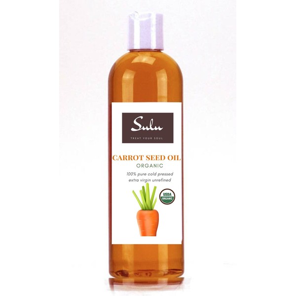 4 OZ HIGH QUALITY 100% PURE ORGANIC CARROT SEED OIL UNREFINED EXTRA VIRGIN