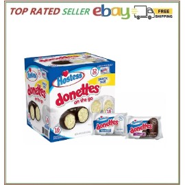 Hostess Donettes Variety Pack Donuts, Snack Size, 1.5 oz., 32 pk.