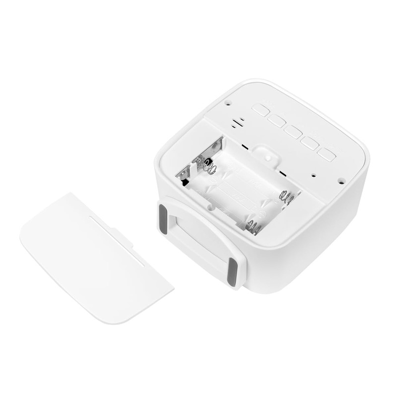 LogiLink SC0120 - Digital Alarm Clock, Temperature, Humidity, Snooze Function,