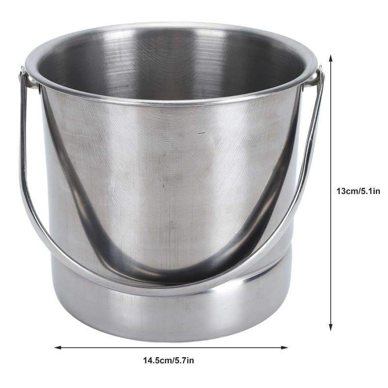 Enema Bucket Kit 1.6L Stainless Steel Bucket Reusable Shower Enema
