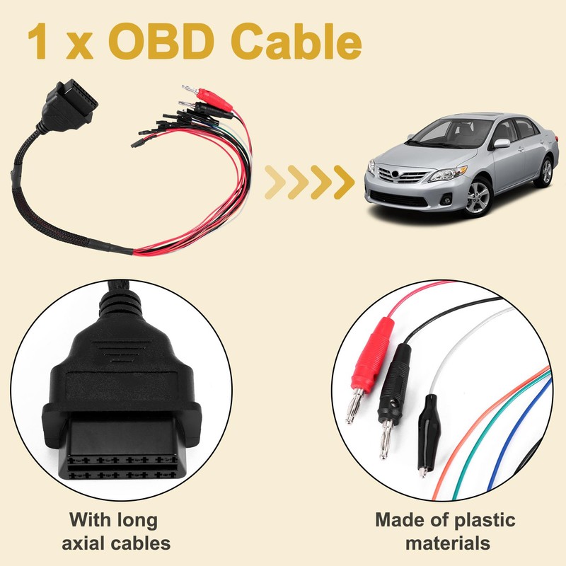 Oiiwowi Car MPPS V18 Version V18.12.3.8 Breakout Tricore Cable ECU