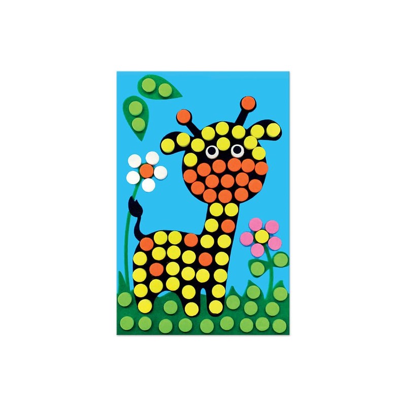 Foam Fun Mosaic Kit for Kids - Giraffe - Makes