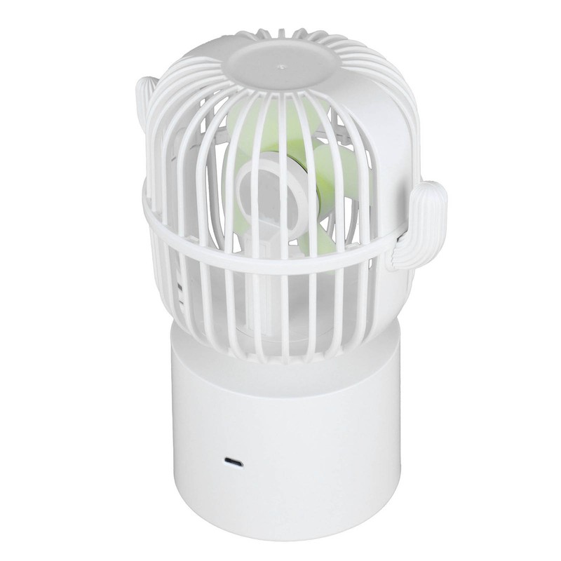 Mini Fan Cactus Moving Head USB Charging Portable Desktop Mini