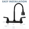 RV Kitchen Faucet,Camper RV Kitchen Sink Faucet Replacement with 2
