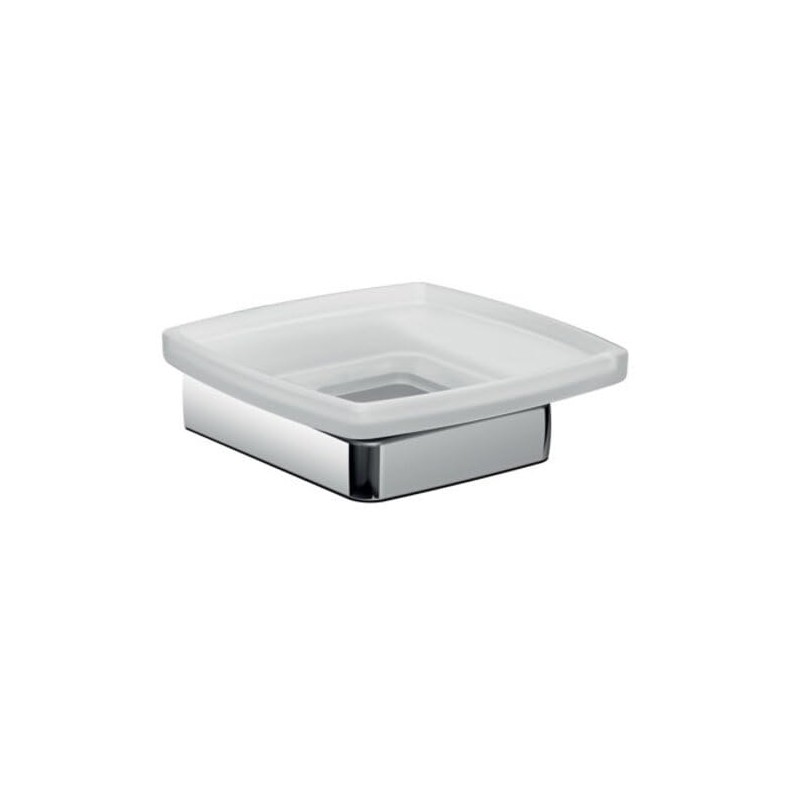 Emco Trend 023000100 Soap Dish (Satin Crystal Glass with Chrome
