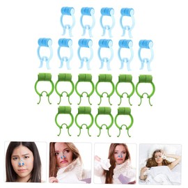 Ipetboom 20Pcs Nose Clips for Breathing Training Lightweight Nasal Stopper Clips for Epistaxis Care Portable Comfortable Each